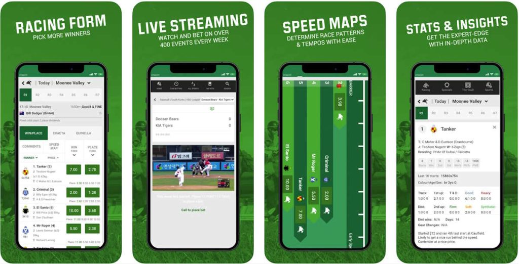 unibet app screenshots