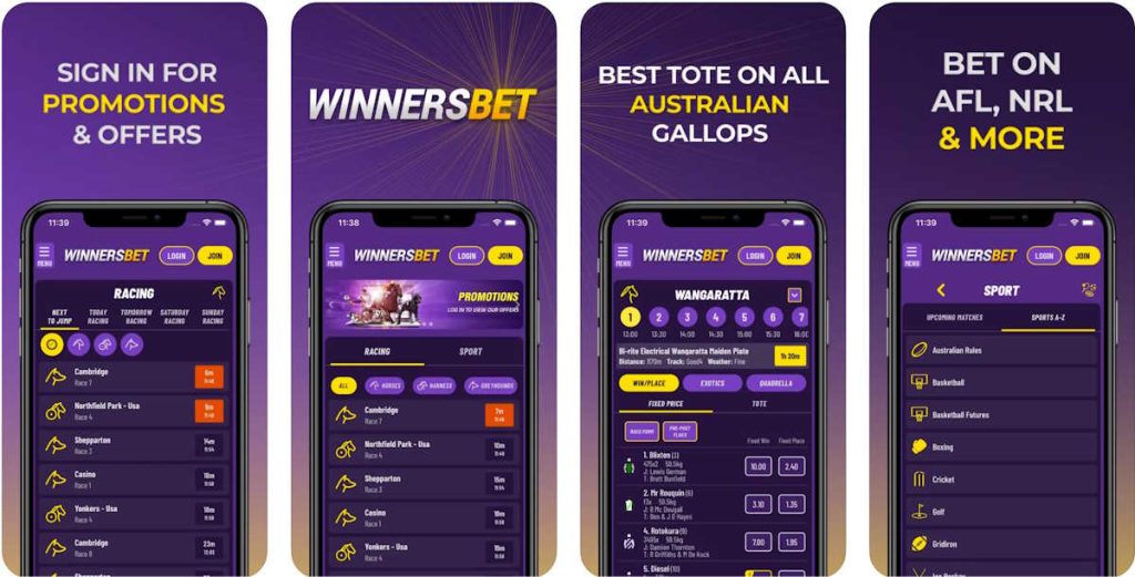 winnersbet app screenshots