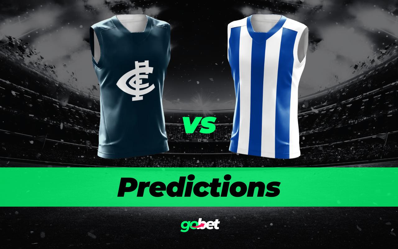 Carlton vs. North Melbourne Predictions – AFL Round 15 2025