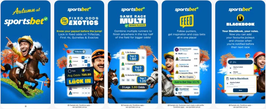 sportsbet betting app screenshots