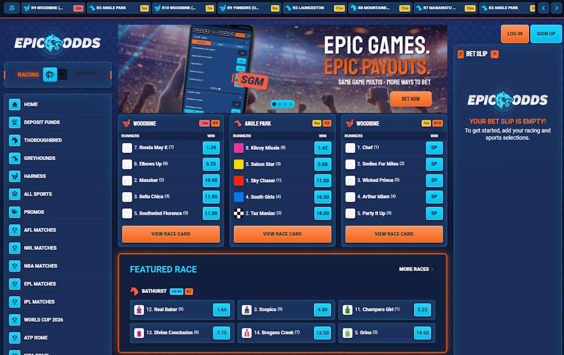 EpicOdds app screenshots