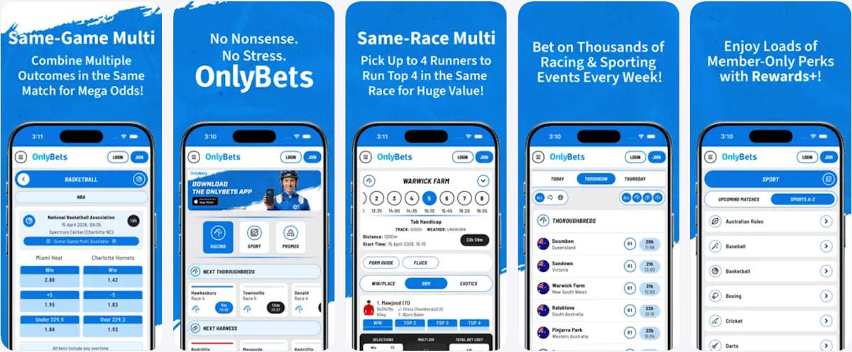 OnlyBets app screenshots