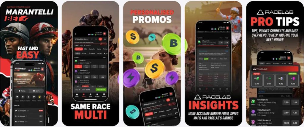 marantelliebet mobile betting app screenshot